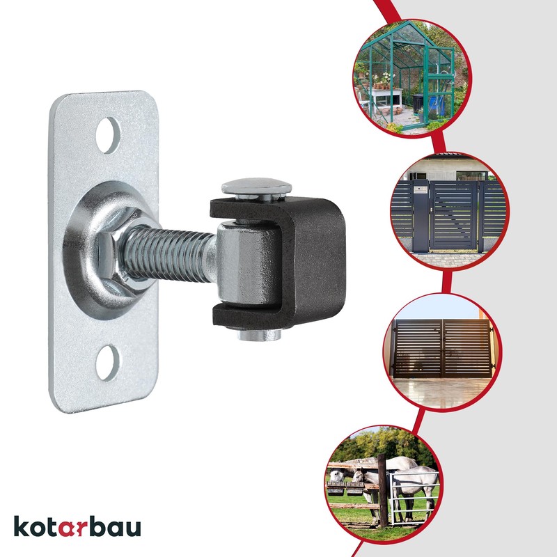KOTARBAU® Set of 2 Adjustable Door Hinges M12 for Screwing