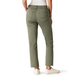 Levi Strauss Signature Women's Size Totally Shaping Ultimate Pull-On Ankle Straight Jean Mid-Rise Stretch Denim (Also Available, (New) Olive Night, 18 Plus Long