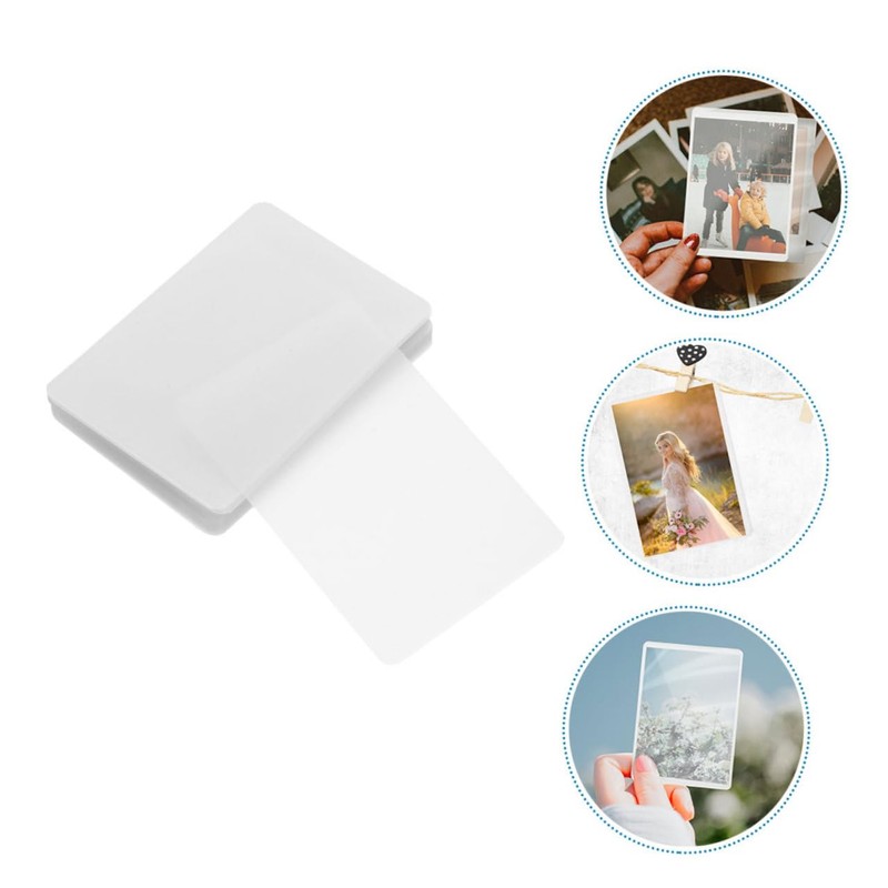 TEHAUX 100sheets PVC Photo Laminating Pouches Thermal Laminating Film for