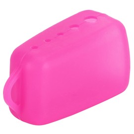 Fundas de Silicona para Cepillos de Dientes, Cepillo de Dientes Manual Eléctrico, Tapa Protectora con Orificio Trasero para Viajes en Casa, Camping, Etiqueta de Cepillo de Dientes, Regalo (Rosa Rosa)