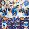 Space Party Tableware Set, 6 Years, Space Birthday Decoration, 16