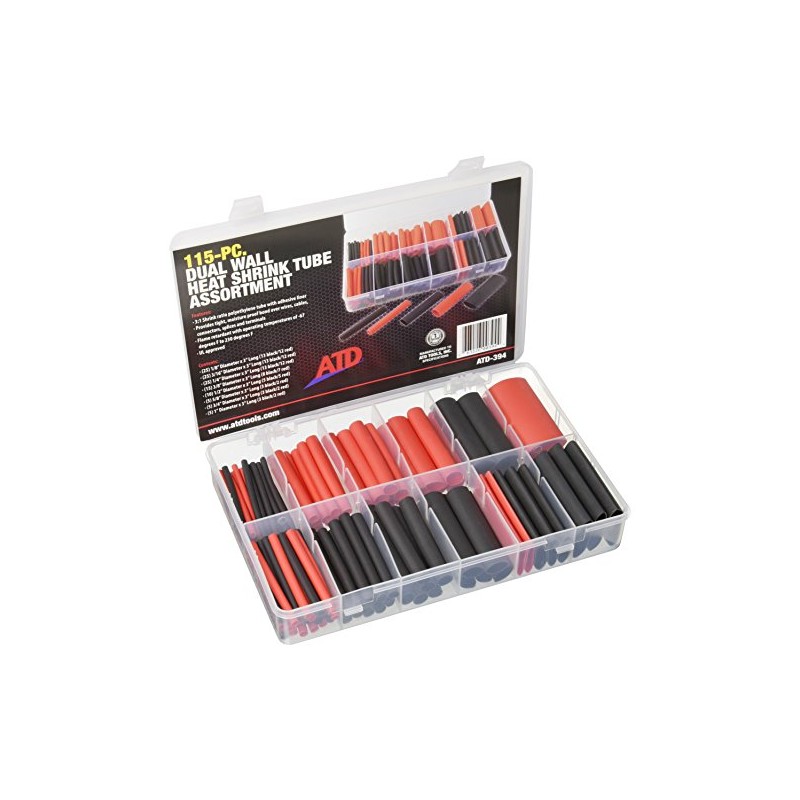 ATD Tools ATD-394 115 Pc. Dual Wall Heat Shrink Tube