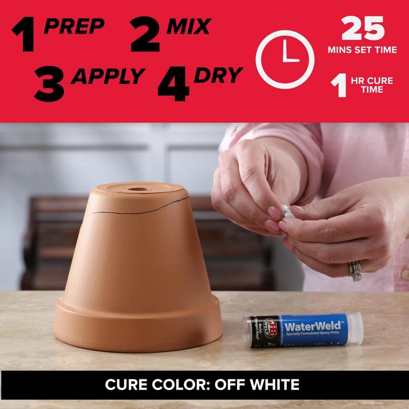 J-B Weld Jb Weld Waterweld 2Oz Epoxy Putty Stick Off