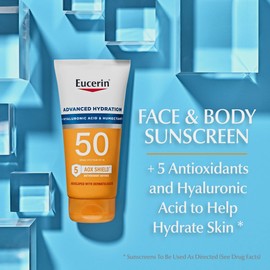 Eucerin Eucerin Sun Advanced Hydration SPF 50 Sunscreen Lotion, 5 Fl Oz Tube