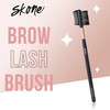 Skone Cosmetics Eyebrow Brush and Comb, Luxe Premium Rose Gold