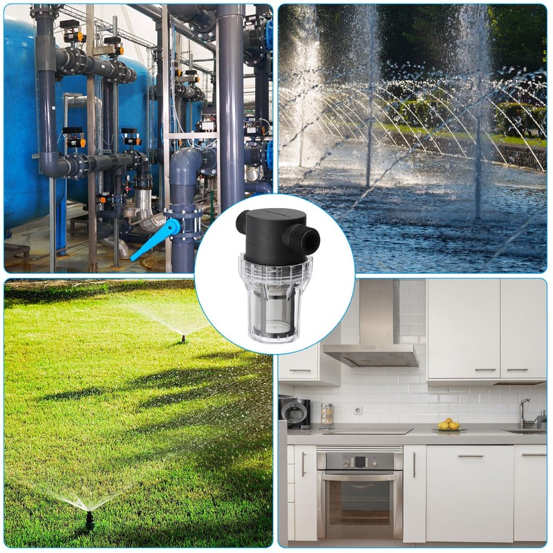 PATIKIL 3/4 Inch Male in-Line Strainer with 100 Mesh Stainless