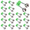 POHOVE 20pcs Fishing Rod Bells,Fishing Bells,Fish Ring Double Alarm Bells,Twin