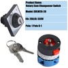 Shengbowi Key Switch Rotary Switch Universal Changeover Switch for Switching