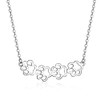 PAHALA 925 Sterling Silver Dog and Cat Paw Choker Footprint