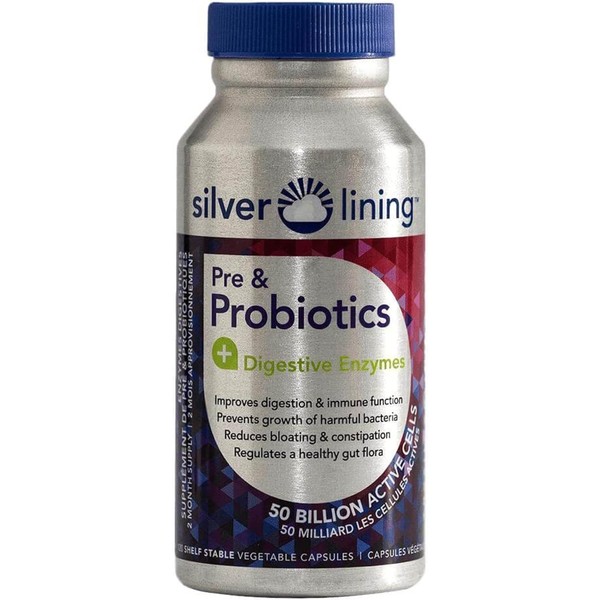Prebiotic & Probiotics for Women & Men + Digestive Enzymes