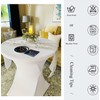 White Bar Table Covers Bar Tables, Stretch Tablecloth with Foot