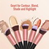 Professional Makeup Brush Set with Soft Fluffy Bristles for Foundation,