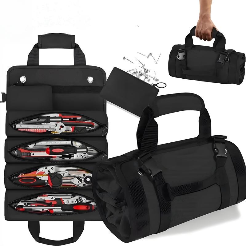 Electricians & Mechanics Portable Tool Roll Bag - Portable Design