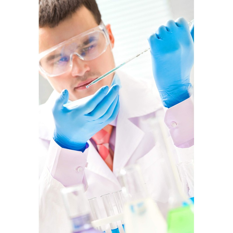 Nitrylex Disposable Nitrile Gloves Powder Free Blue 100 Pcs, Blue,