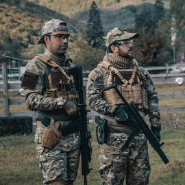 Qavctw Tactical Admin Bag with Hook and Loop, Tool Storage Bag, Snack Bag, Candy Bag, Hanging Bag, Backpack, Accessory Bag, EDC Pouch, Pack of 3, BK 3 Pack