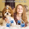 Paw Stud Earrings Silver, Paw Earrings 925 Sterling Silver Dog