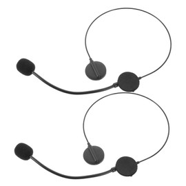 WOONEKY 2pcs Fake Headphones Props Wireless Ear Phone Clothes Kids Dress Kids Plastic Singer Headset Kids Karaoke Meeting Speech Speaker Toddler Pretend Play