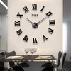 Mirror Surface 3D DIY Wall Clocks Modern Design Room Decorative