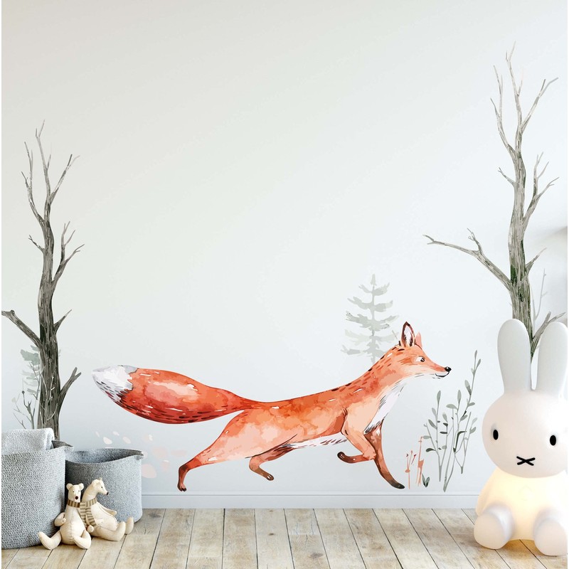 WANDKIND Fox in the Forest Wall Sticker V243 | Hand