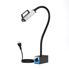 Youtemei Lathe Led Work Light Magnetic Waterproofinggooseneck Lamp Mechanic Lightwork Lights 1600 Lumens 12t Switching Magnetic Base
