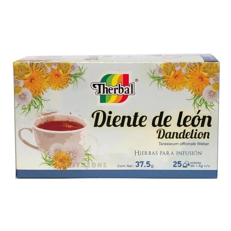 Therbal Té Diente De Leon Dandelion Hierbas 25 Sobres