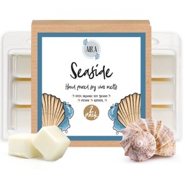 Aira Soy Wax Melt - Organic, Vegan, Kosher, Scented Soy Wax Cubes w/Essential Oils - No Chemical 100% Soy Tarts for Electric/Tealight Melters - Hand-Poured Soy Wax Melts - Tropical Seaside - 2 Pack