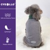 cyeollo 2 Pack Dog Sweaters Stretchy Fleece Sweatshirt with Reflective