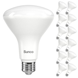 Sunco 12 Pack BR30 LED Bulbs, High Output 1200 Lumens, Indoor Flood Lights, 11W Equivalent 65W, 5000K Daylight, E26 Base, Interior Dimmable Recessed Can Light Bulbs