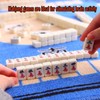 Travel Mahjong Game Set Mini,4 Blank Tiles Support More Gameplay,