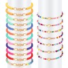 ViEinkaufen 19Pcs Girls Friendship Bracelets Set, Adjustable Elastic Beaded Bracelets