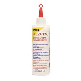 Beacon Adhesives Fabri-Tac Permanent Adhesive Fabric Glue, 8-Ounce, Clear