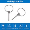 INCREWAY Lynch Pin, 4pcs dia 4mm Stainless Steel Round Safety
