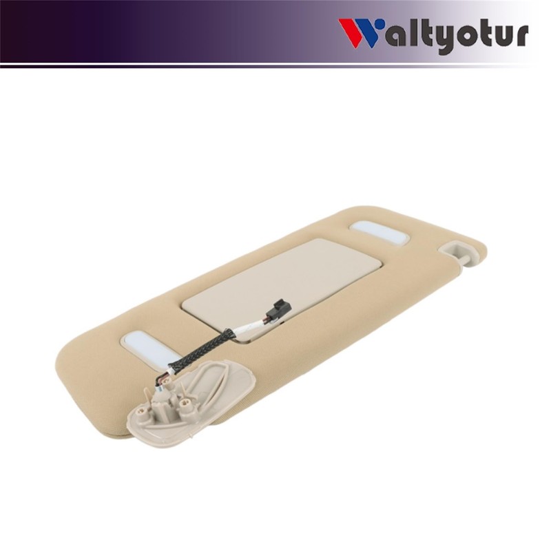 waltyotur Beige Sun Visor Passenger Side RH Lighted Mirror Replacement