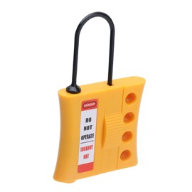 Fafeicy Hasp Tagout Stop Lockout, Lockout Tagout Hasp, 4-Hole Insulated Lotus Security Lock for 3-6 mm Keyholes, Other Hand Tools and Accessories