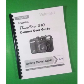 Unbranded/Generic Owners Manual for Canon G10 Power Shot Full Camera 305 Pages W/Clear Covers