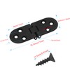 Piutouyar 4PCS Butler Tray Hinge Black, Heavy Duty Folding Flip
