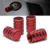 8Pcs Polished Aluminum Tire Rim Valve Air Port Dust Cover