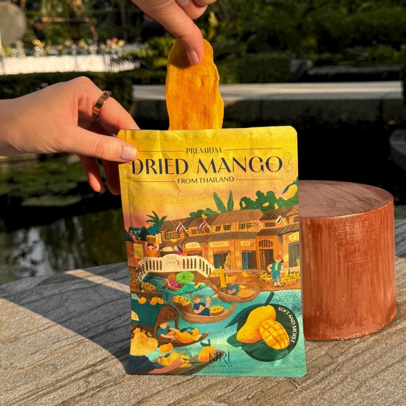 KIRI Premium Dried Mango from Thailand (2 Packs), Soft &