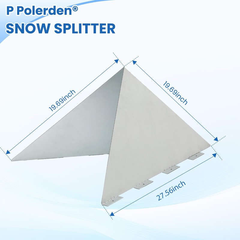 Snow Splitter for Metal Roof(2 piece Set), Snow Diverter for