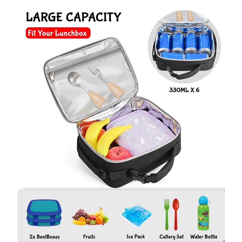 Kids Lunch Box Boys Spider Lunch Bag School Insulated Lunchbox
