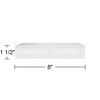 360 Lighting 8" Wide x 1 1/2" High Square Modern