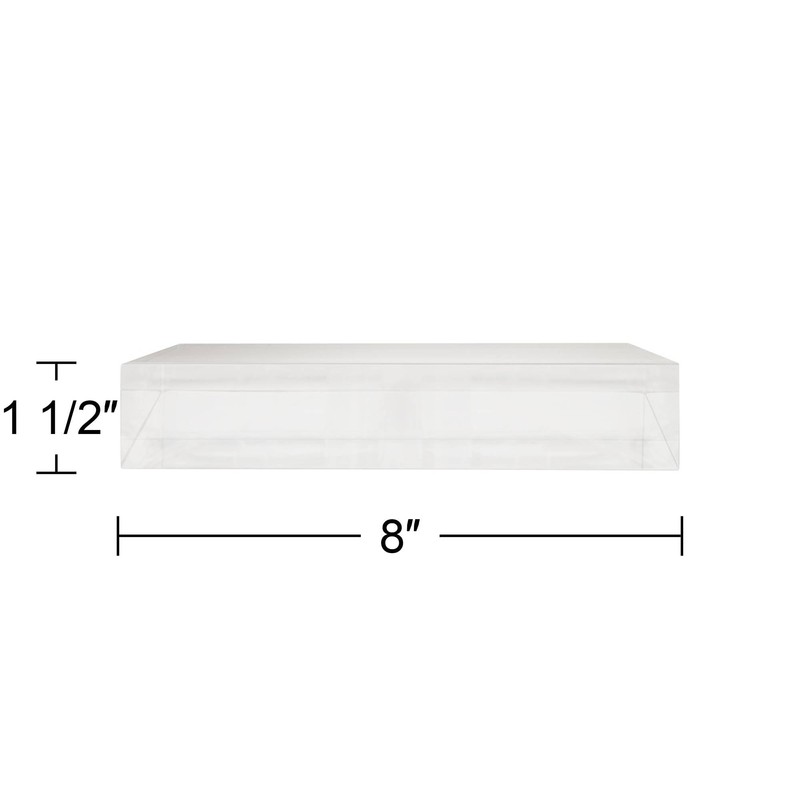360 Lighting 8" Wide x 1 1/2" High Square Modern