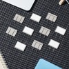 Amylove 40 Pcs Silver Cubicle Pins Partition Pins Fabric Clips