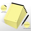 Ciphyfee 6pcs Small Note Pads, Yellow Notepads 5x8 College Ruled