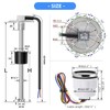 MAIMEIMI Fuel Sending Unit and Gauge Kit 240-33ohm 8" Marine