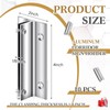 Zonon 10 Pack 4" Length Aluminum Corridor Sign Wall Brackets,