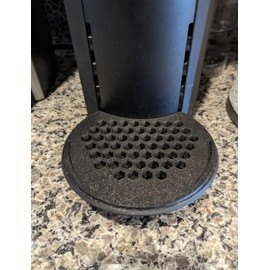 SplashNColor Vertuo Tray Remix with Lip – Large Black Plastic Coffee Drip Tray for Coffee Station or Coffee Table - Durable and Sleek Coffee Tray Accessory for Organized Countertops - Black