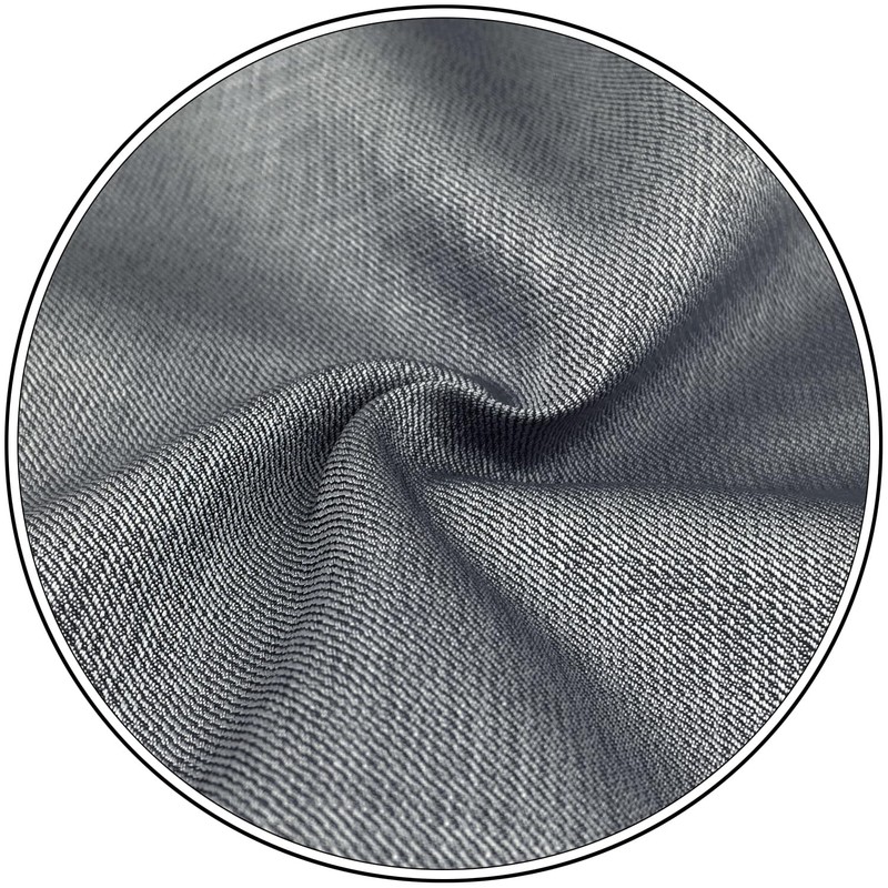SHLAX&WING Solid Gray Men's Long Necktie Extra Large Pocket Square