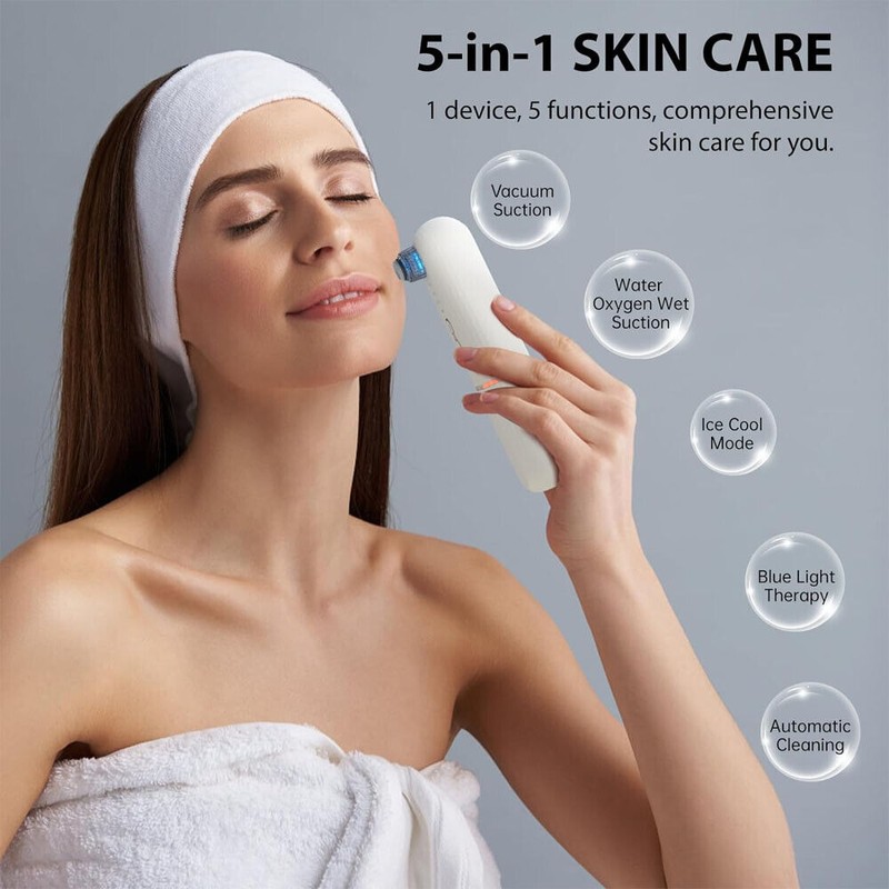 ViQure Professional Blackhead Remover Pore Vacuum with Hot & Cold