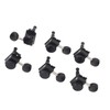 6PCS Set Locking Tuning Key Peg Black Color Zinc Alloy